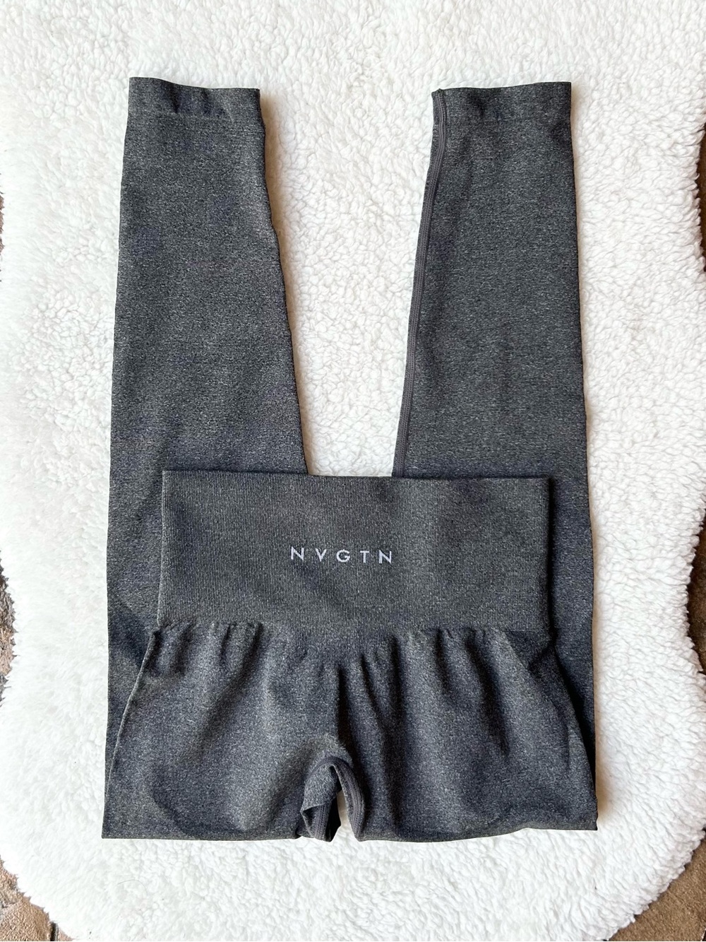 NVGTN Gray Seamless High-Waist Athletic Leggings